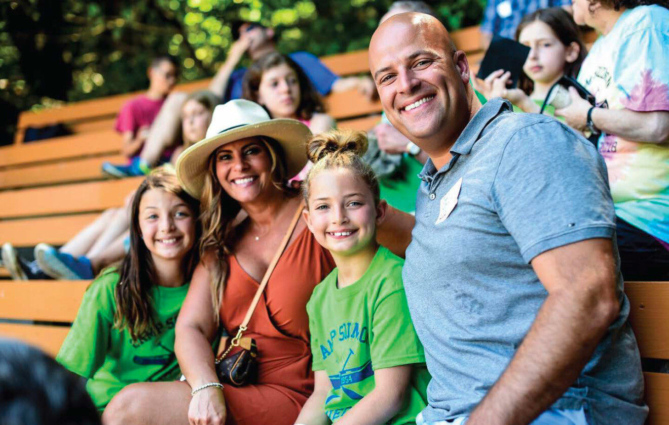 family smiling.