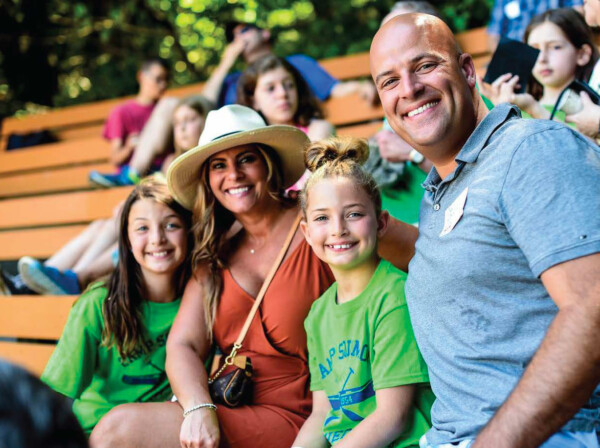 family smiling.